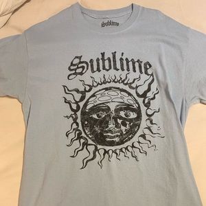 Band tee light blue sublime size large
